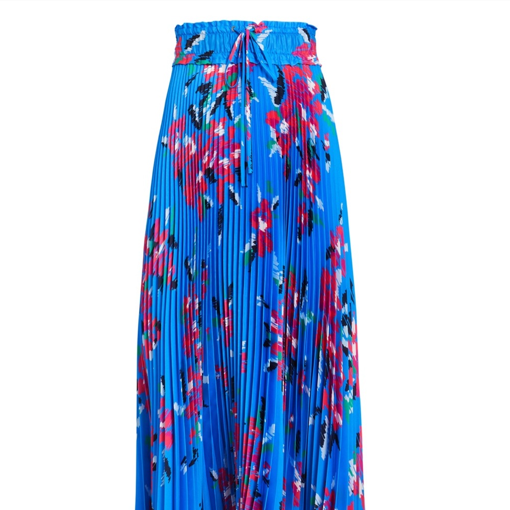 Blue pleated floral ALC skirt size 0